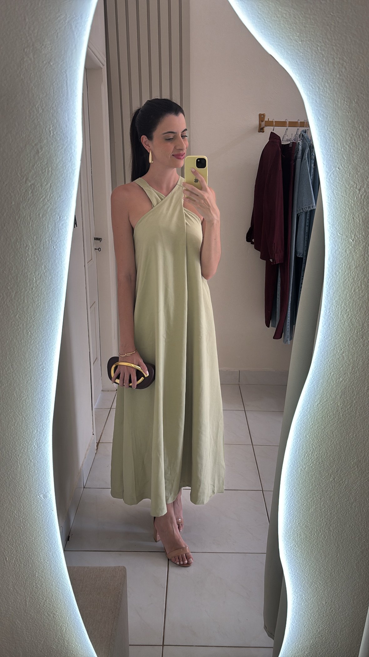 Vestido torção Gule