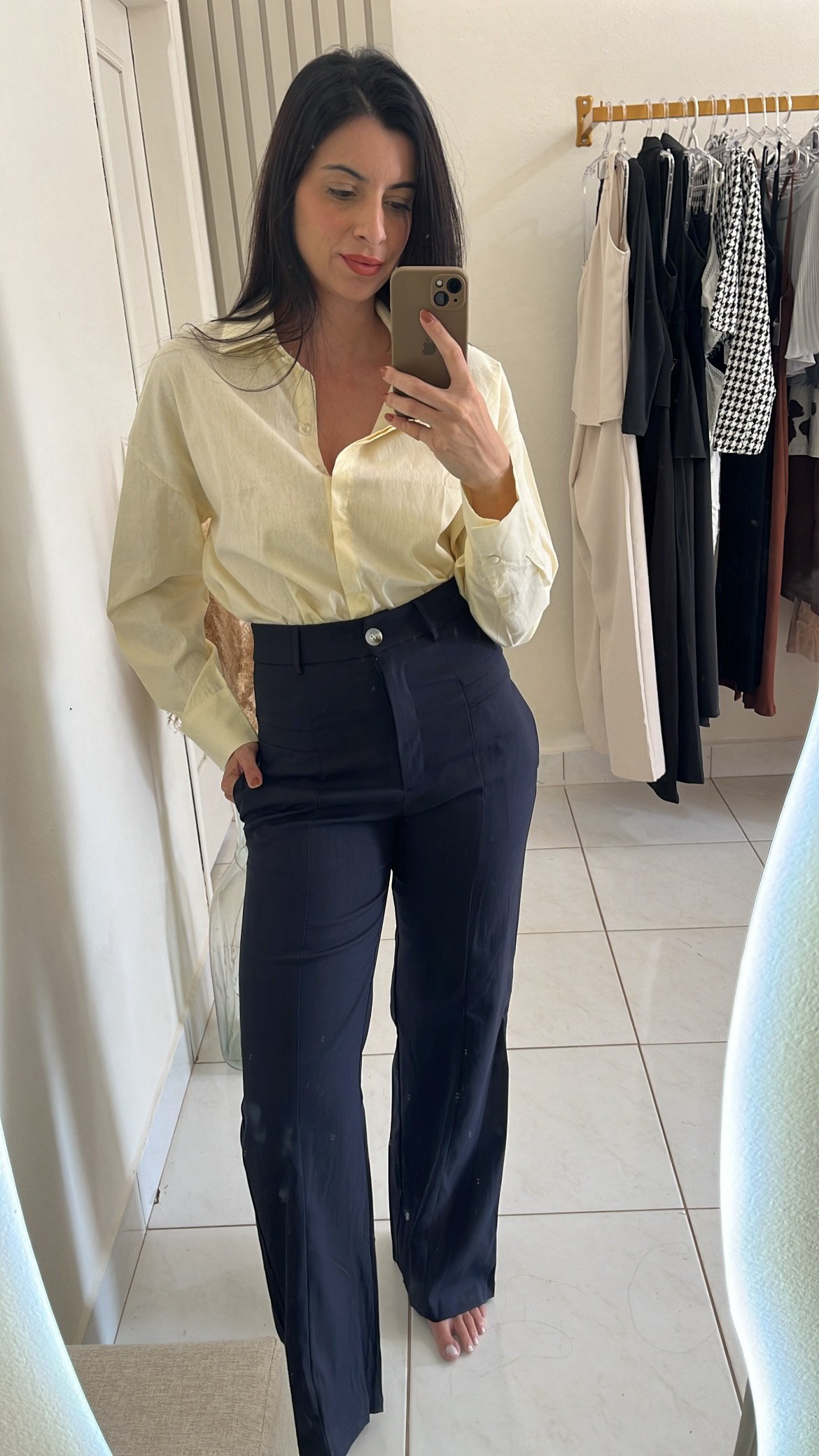 Calça azul marinho