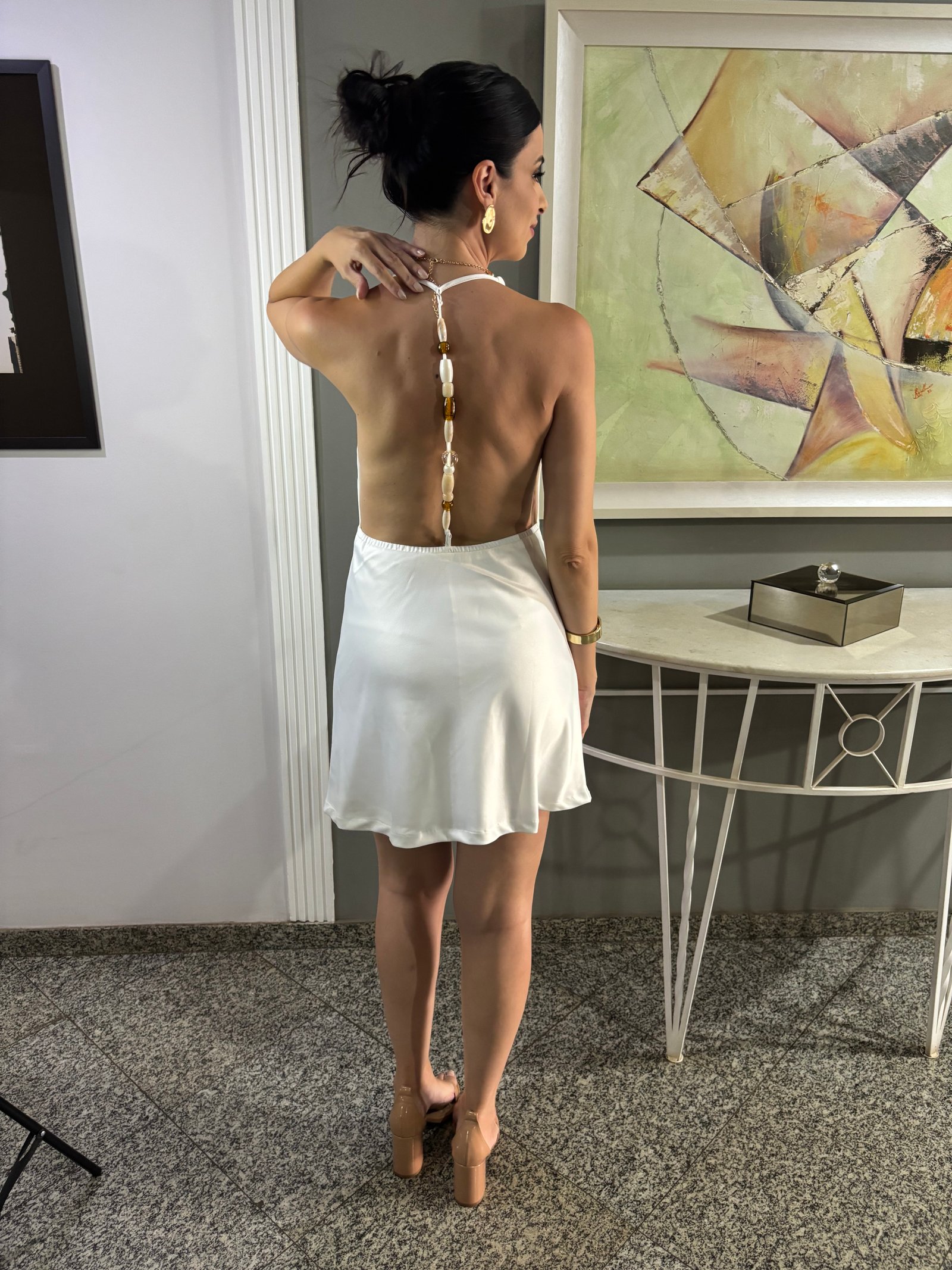 Vestido detalhe costas