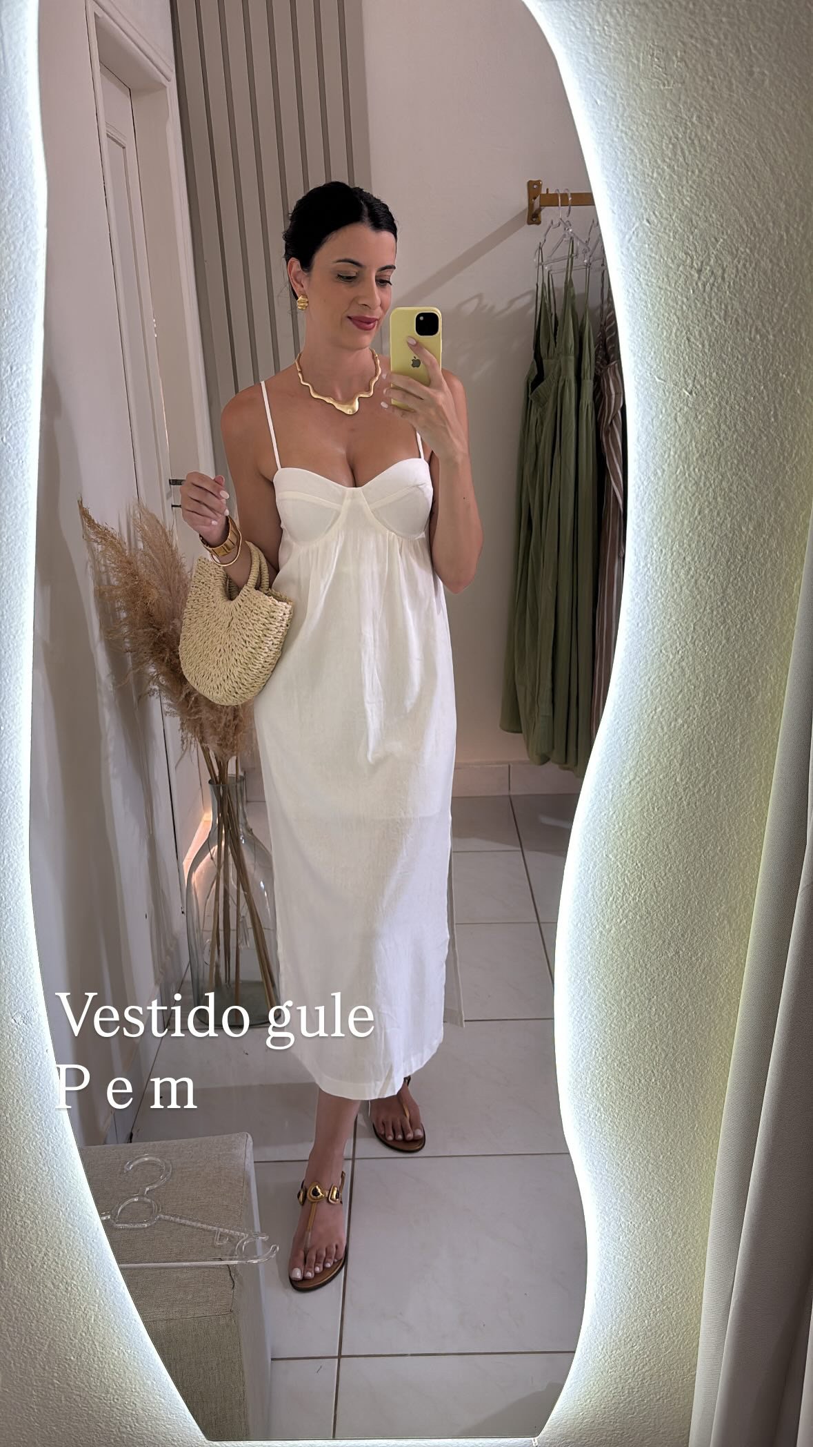Vestido gule em linho