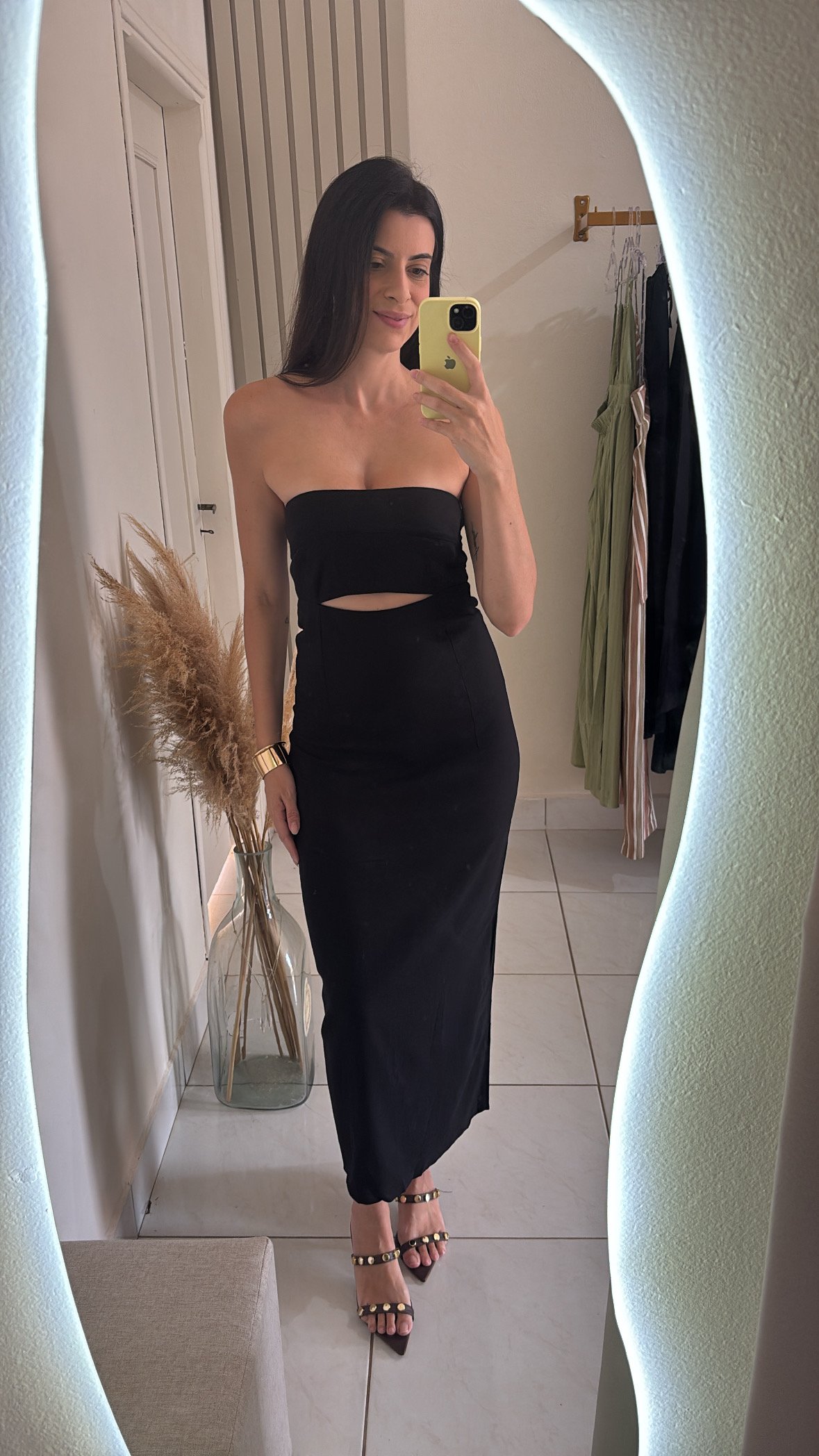 Vestido linho manacá