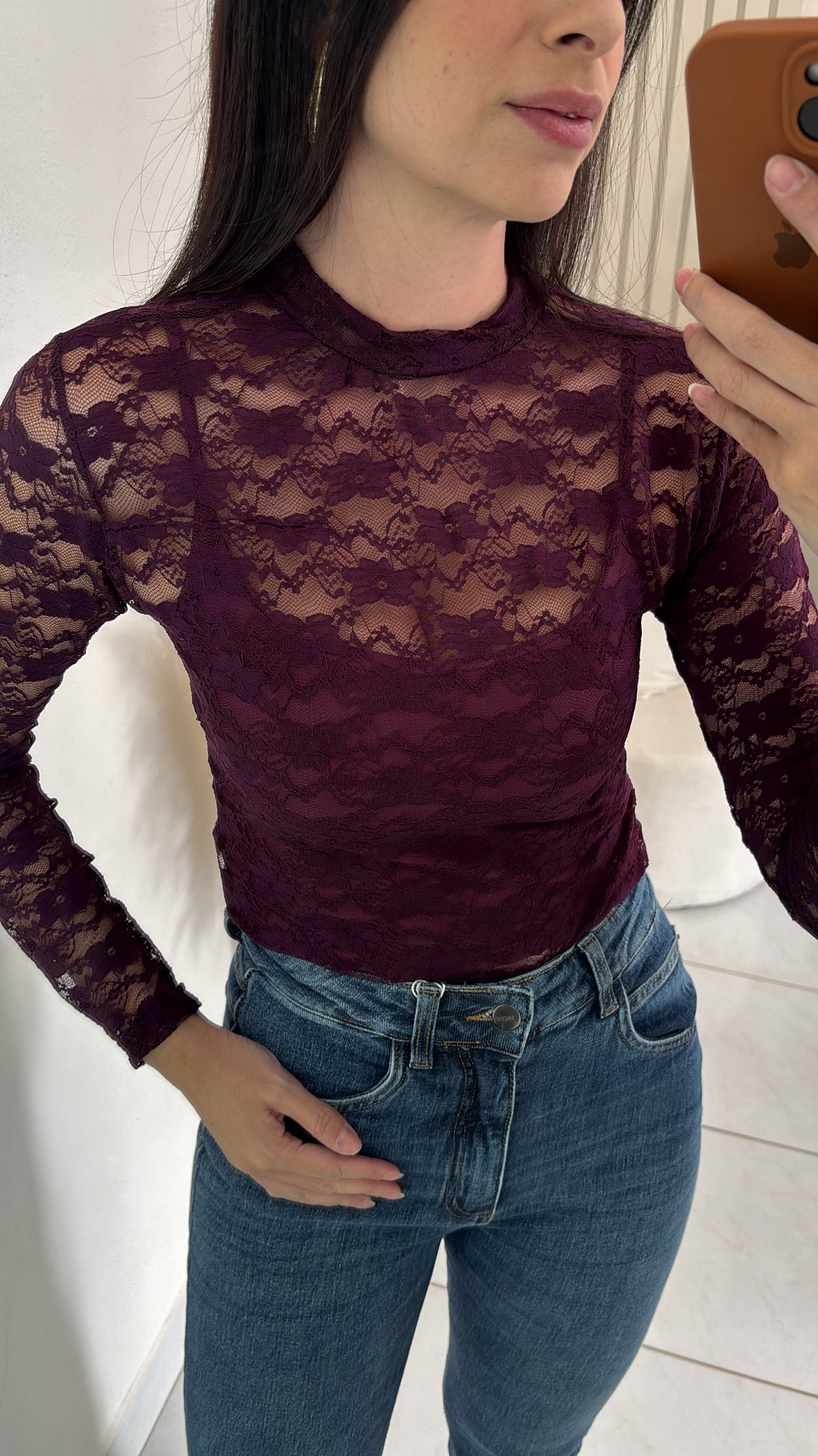 Blusa renda