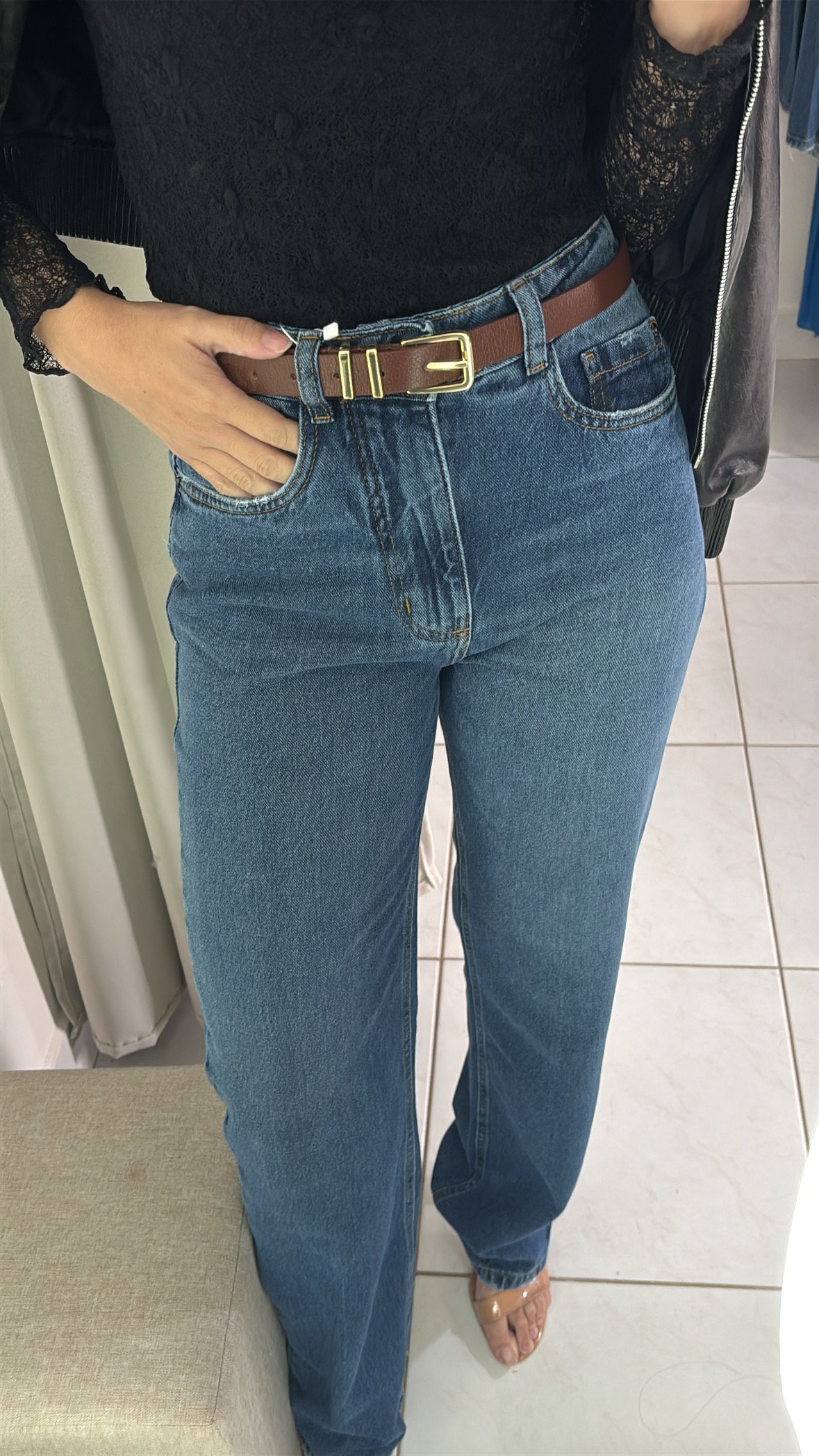 Calça reta lerrux