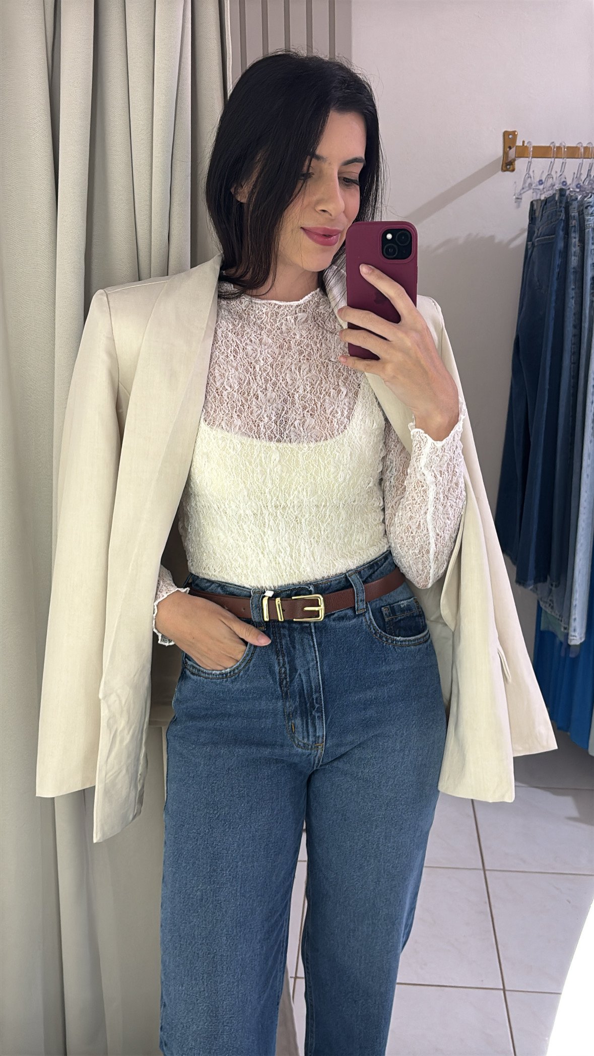 Blusa renda